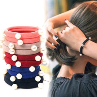Cột tóc hạt châu đủ màu nhe