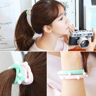 Cột tóc hạt châu đủ màu nhe