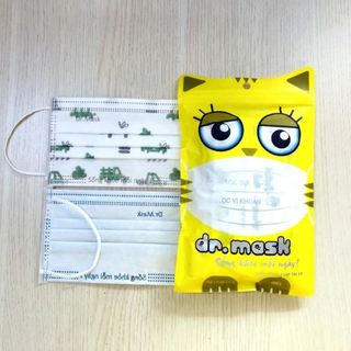 TÚI 10 KHẨU TRANG TRẺ EM 4 LỚP - DR.MASK giá sỉ