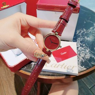 ĐỒNG HỒ CARTlER NỮ ĐỎ CAO CẤP