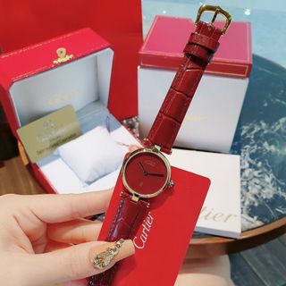 ĐỒNG HỒ CARTlER NỮ ĐỎ CAO CẤP