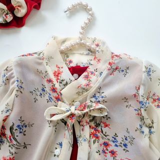 Set 3 món áo kèm váy và nón cực soang chảng dễ thương