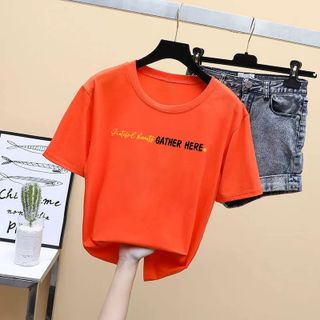 Áo thun nam nữ Freesize oversize giá rẻ in hình chữ nhiều màu