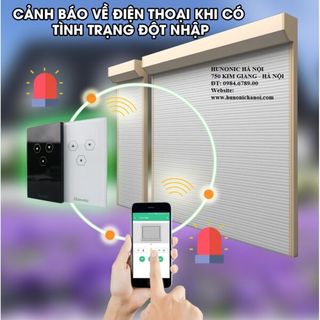 Công tắc điều khiển cửa cuốn thông minh trên điện thoại