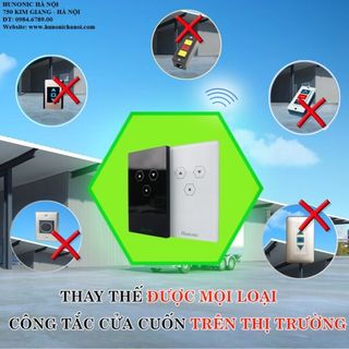 Công tắc điều khiển cửa cuốn thông minh trên điện thoại