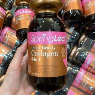 Viên uống Collagen 6 in 1 Spring Leaf Inner Beauty của Úc - lọ 90 viên