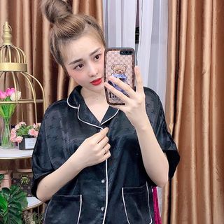Đồ bộ nữ mặc nhà pijama Gấm cánh dơi 2túi Đùi
