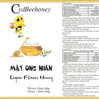 Mật ong hoa nhãn 1l