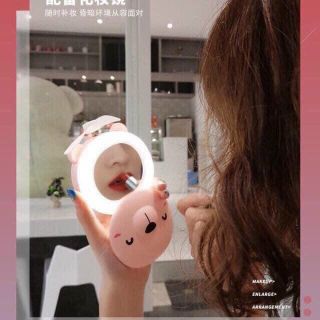 Gương quạt hai trong một mẫu mới hót hít có hộp đựng và vô siêu cute