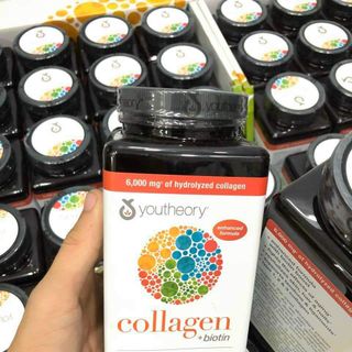 Viên Uống Collagen Youtheory +Biotin 390 Viên Type 1,2&3 Từ Mỹ