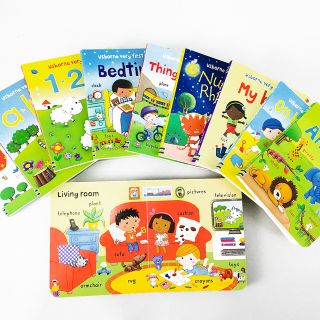 sách học tiếng anh usborne very first words 10 cuốn sách tiếng anh đầu đời dành cho bé ( 10 Bộ )