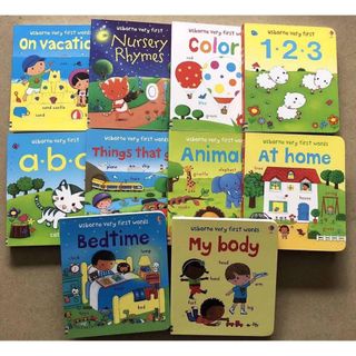 sách học tiếng anh usborne very first words 10 cuốn sách tiếng anh đầu đời dành cho bé ( 10 Bộ )