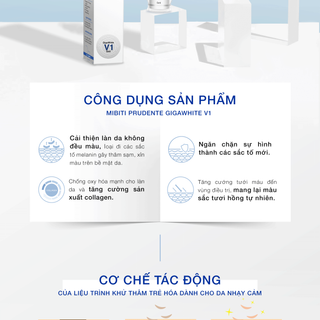 Gigawhite V1 Kem trẻ hóa làm hồng âm môi 5ml - Mibiti Prudente