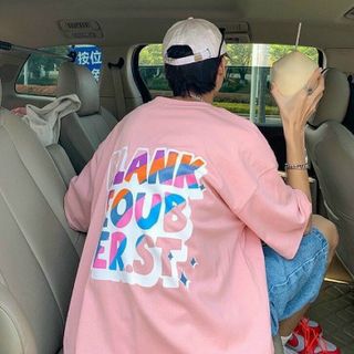 Áo unisex tay lỡ form rộng cá tính vải bao mát