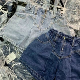 Quần Đùi Jean Nữ Cạp Cao Khóa Trước 3 Màu