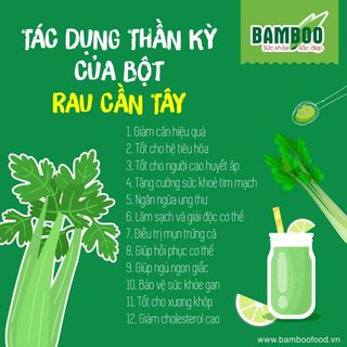 Bột cần tây giảm cân BamBo