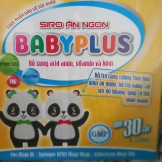 Siro Babyplus giúp bé ăn ngon tăng cân tiêu hóa tốt hộp 30 gói