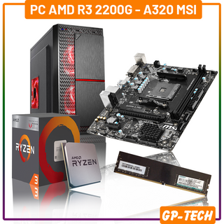 Máy tính để bàn AMD A320/ RYZEN 3 2200G chiến LOL, FO4, Võ Lâm Max Setting