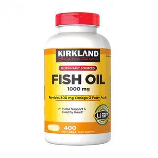 Dầu Cá Kirkland Fish Oil 1000Mg 400 viên của Mỹ