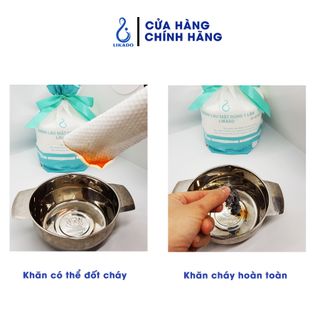 Khăn Lau Mặt Dùng 1 Lần Trong Spa LIKADO kích thước (20x20cm)(50 tờ)