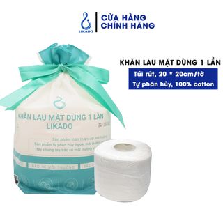 Khăn Lau Mặt Dùng 1 Lần Trong Spa LIKADO kích thước (20x20cm)(50 tờ) giá sỉ