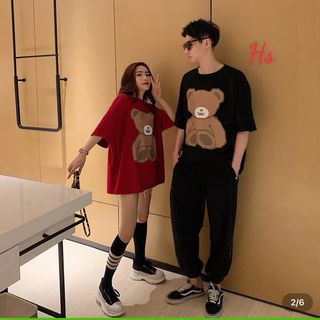 Áo Phông Gấu Nâu Unisex