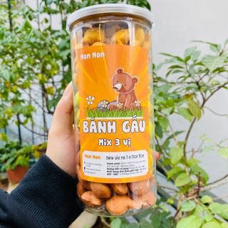 BÁNH GẤU MIX 3 VỊ - 400gr - MonMon Food - Đồ Ăn Vặt Hà Nội giá sỉ