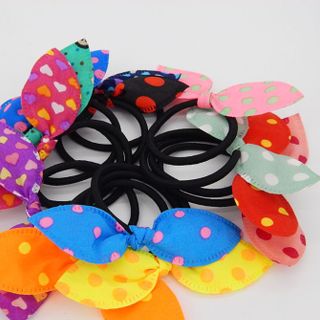 Cột tóc đẹp đủ màu xinh
