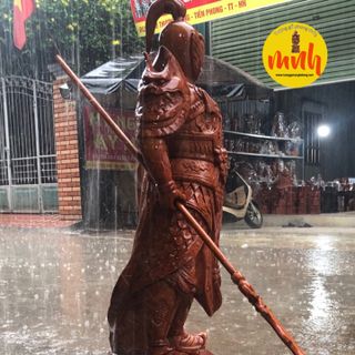 Tượng Gỗ Điêu Khắc Võ Tướng Triệu Tử Long