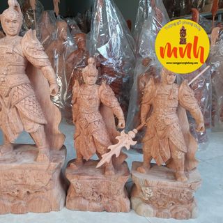 Tượng Gỗ Điêu Khắc Võ Tướng Triệu Tử Long