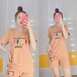 Đồ bộ, Set bộ đồ thun, set đồ thun đùi mặc nhà, đi chơi, dễ thương SP01
