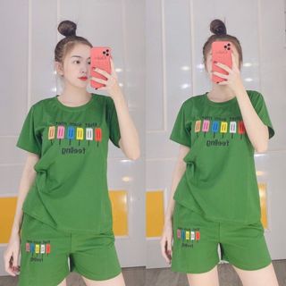 Đồ bộ, Set bộ đồ thun, set đồ thun đùi mặc nhà, đi chơi, dễ thương SP01