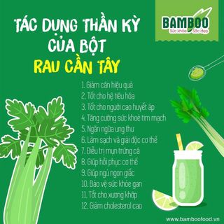 BỘT CẦN TÂY BAMBOO NGUYÊN CHẤT