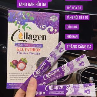 Nước uống collagen hoa đậu biếc măng cục