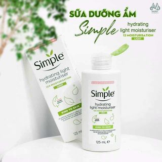 Sữa dưỡng ẩm da Simple