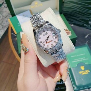 ĐỒNG HỒ ROLEXX CƠ NỮ CAO CẤP NIỀNG ĐÁ