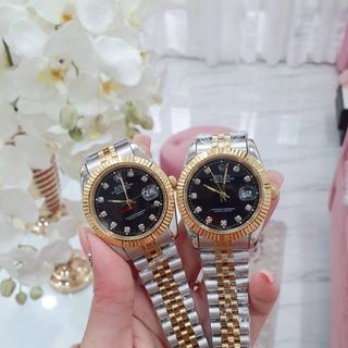 ĐỒNG HỒ ROLEXX COUPLE NIỀNG TRƠN CAO CẤP