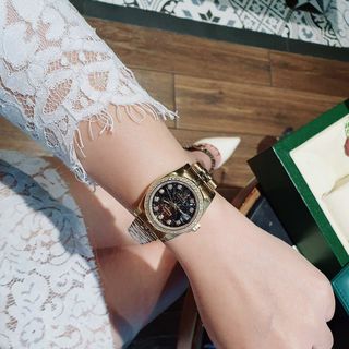 ĐỒNG HỒ ROLEXX NlỀNG ĐÁ COUPLE CAO CẤP