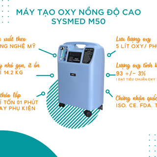 Máy tạo oxy Sysmed M50 5L [CHÍNH HÃNG GIÁ TỐT]