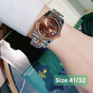 ĐỒNG HỒ ROLEXX CƠ COUPLE NIỀNG TRƠN CAO CẤP