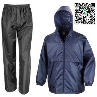 ÁO MƯA BỘ CHỐNG THẤM NƯỚC - WATERPROOF AND DURABLE ATTACHED HOOD RAIN COAT SUIT giá sỉ