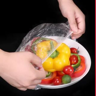 Màng bọc thực phẩm co giãn siêu dai có chun hình túi gấu set 100 chiếc