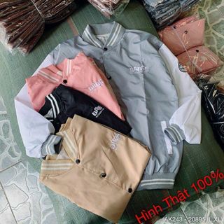 Áo khoác dù bomber 2 lớp lót dù rẻ đẹp