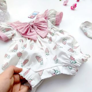 Body cà rốt hồng siêu xinh cho bé đi học đi chơi