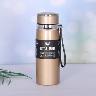 Bình Giữ Nhiệt Inox Bottle Sport 1000ML INOX Có Dây Xách