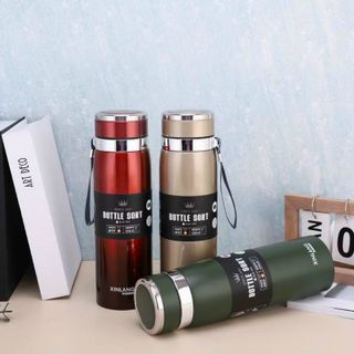 Bình Giữ Nhiệt Inox Bottle Sport 1000ML INOX Có Dây Xách