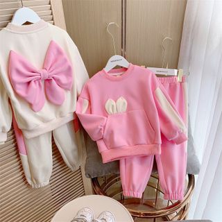 Bộ nỉ thỏ dễ thương cho bé gái