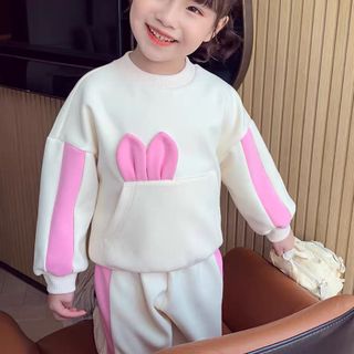 Bộ nỉ thỏ dễ thương cho bé gái