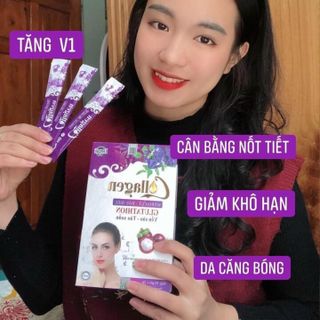 HÀNG CÔNG TY GIÁ SỈ - Collagen đậu biếc măng cụt giúp trắng da , đẹp da , chống lão hóa , hộp 30 gói