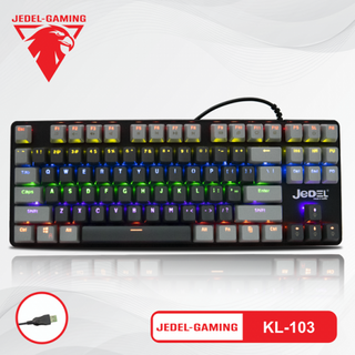 Bàn Phím Cơ gaming JEDEL KL-103 LED Chuẩn 87 Phím giá sỉ